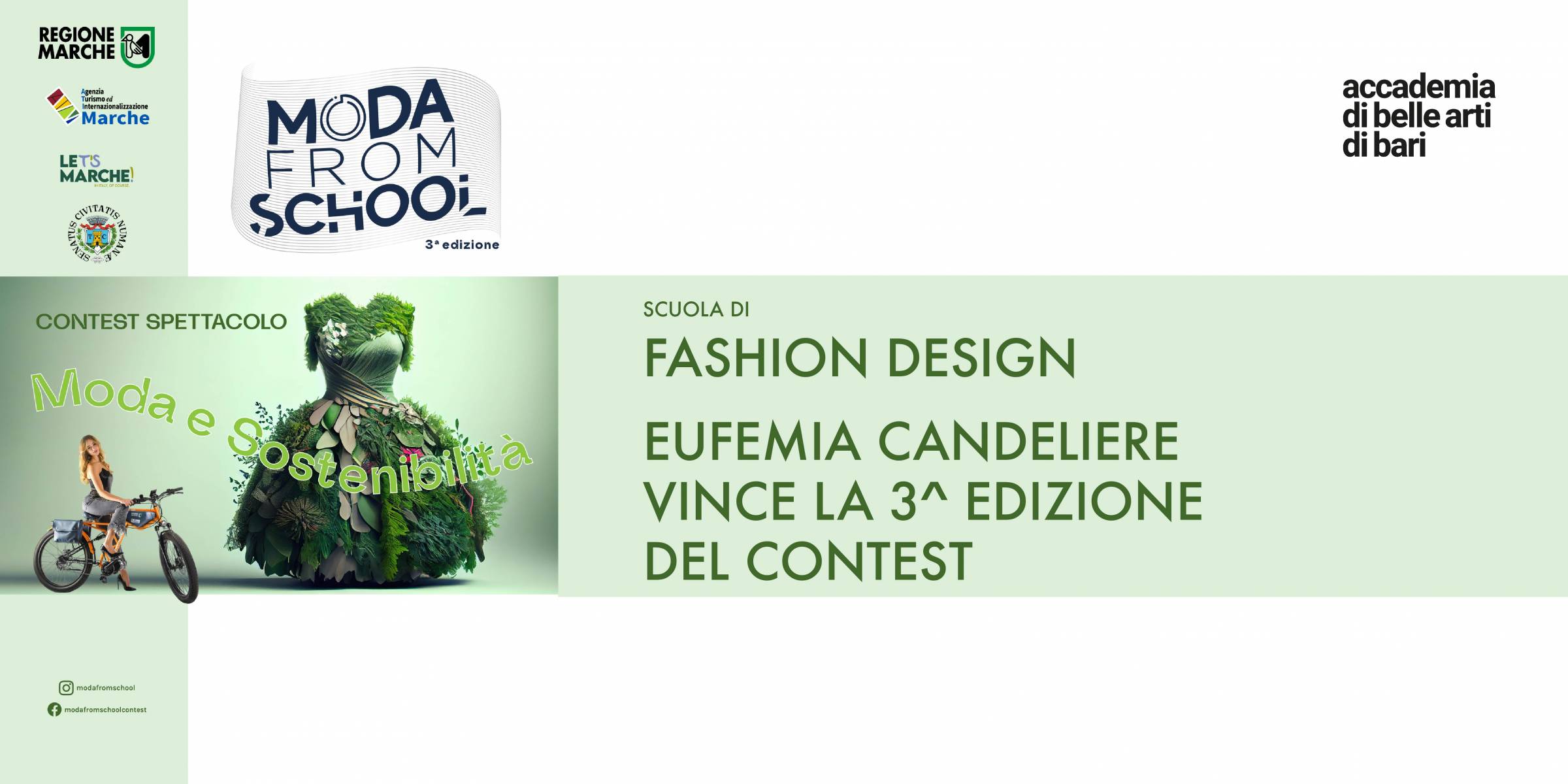 Moda from School: Eufemia Candeliere della Scuola di Fashion Design trionfa!