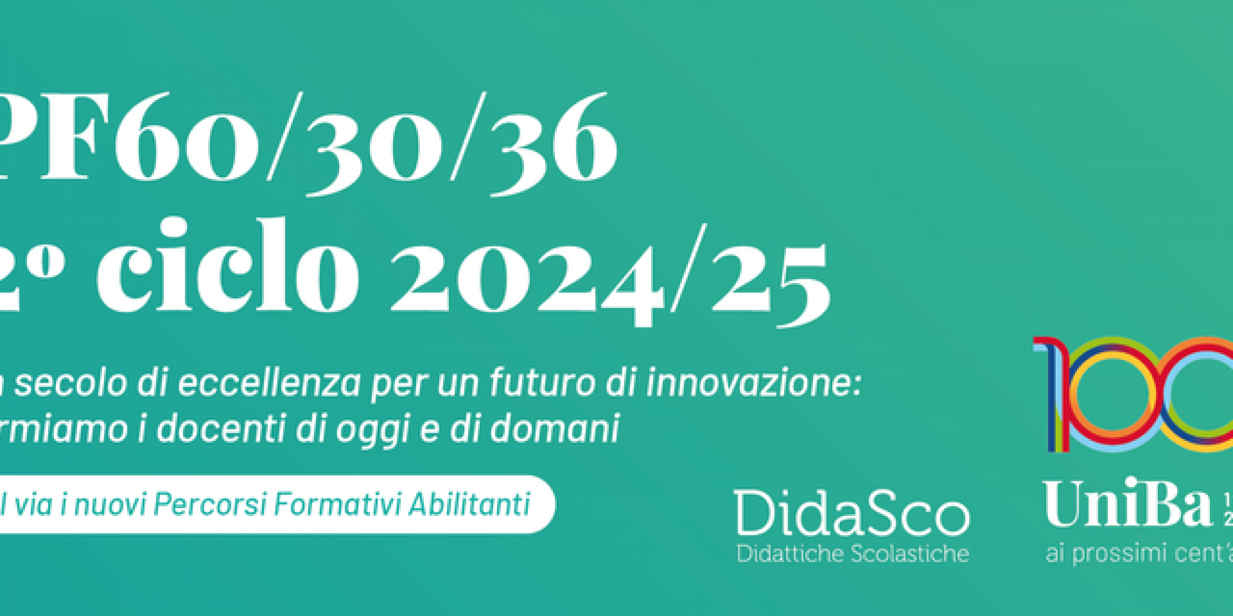 PF60/30/36: al via i nuovi Percorsi Formativi Abilitanti 