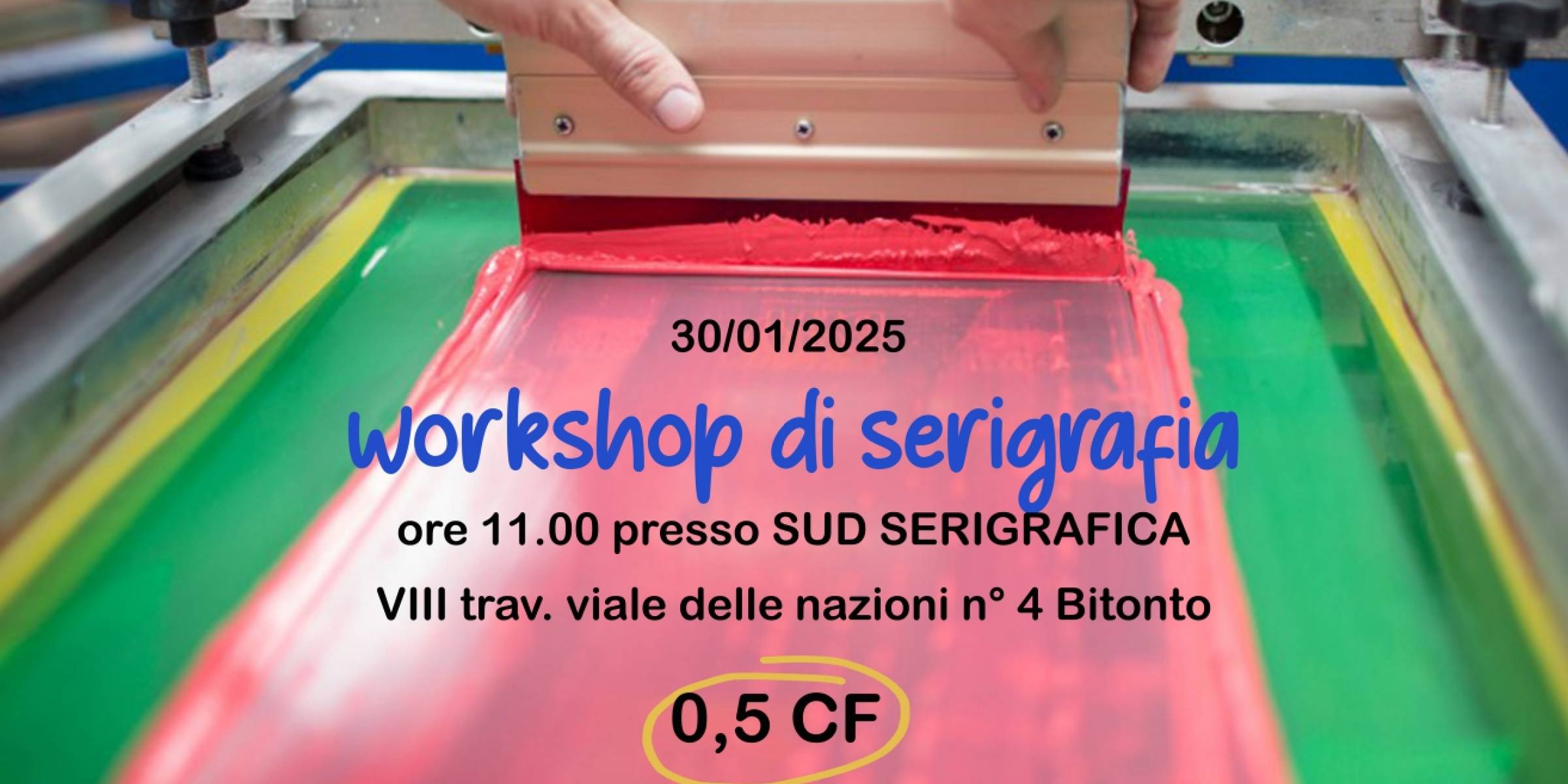 WORKSHOP DI SERIGRAFIA 